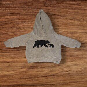 Peppy Mini Mama Bear Baby Bear Gray Sweatshirt Size 3 months